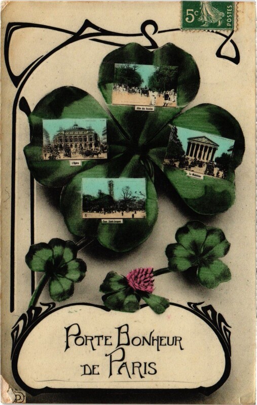 Carte postale ancienne Porte Bonheur de Paris