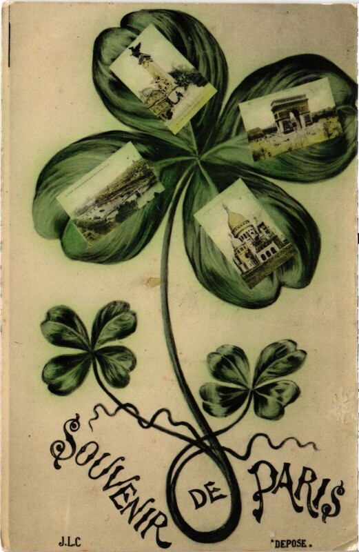 Carte postale ancienne Souvenir de Paris