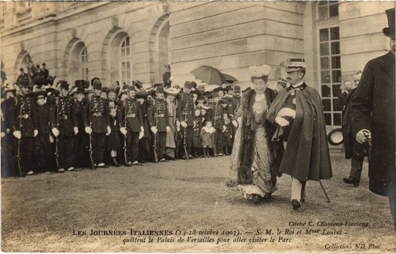 Carte postale ancienne Journees Italiennes 1903 Paris Palais de Versailles Royalty