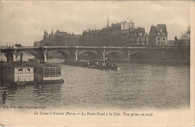 Carte postale ancienne Paris 1e Le Pont-Neuf à Paris 1er