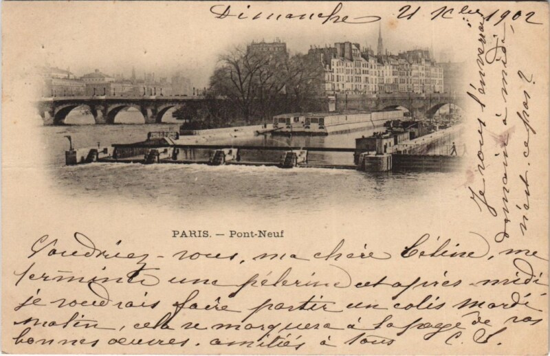 Carte postale ancienne Paris 1e Le Pont-Neuf à Paris 1er