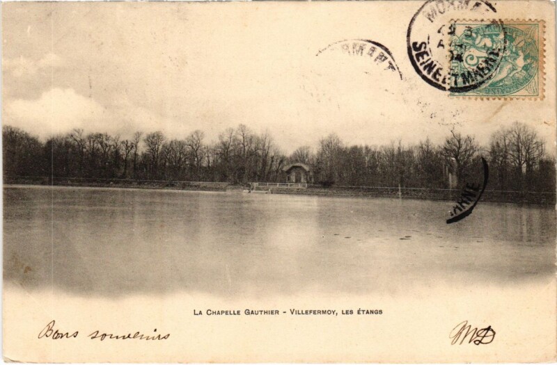 Carte postale ancienne La Chapelle-Gauthier - Villefermoy - Les Etangs à La Chapelle-Gauthier