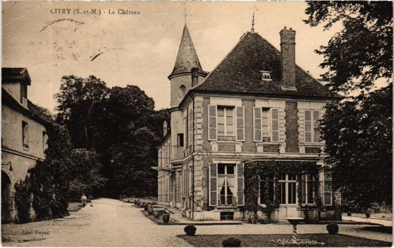 Carte postale ancienne Citry - Le Chateau à Citry