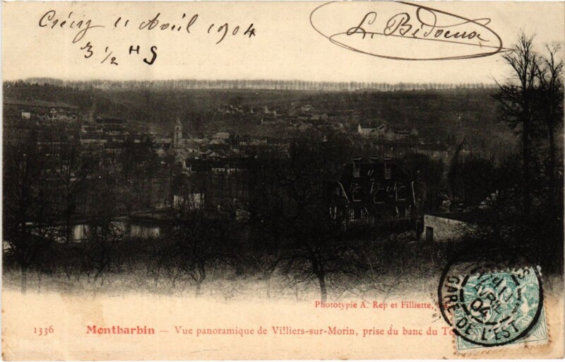 Carte postale ancienne Montbarbin - Vue Generale de Villiers-sur-Morin à Villiers-sur-Morin
