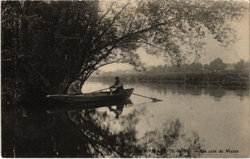 Carte postale ancienne Dampmart - Un Coin de Marne à Dampmart