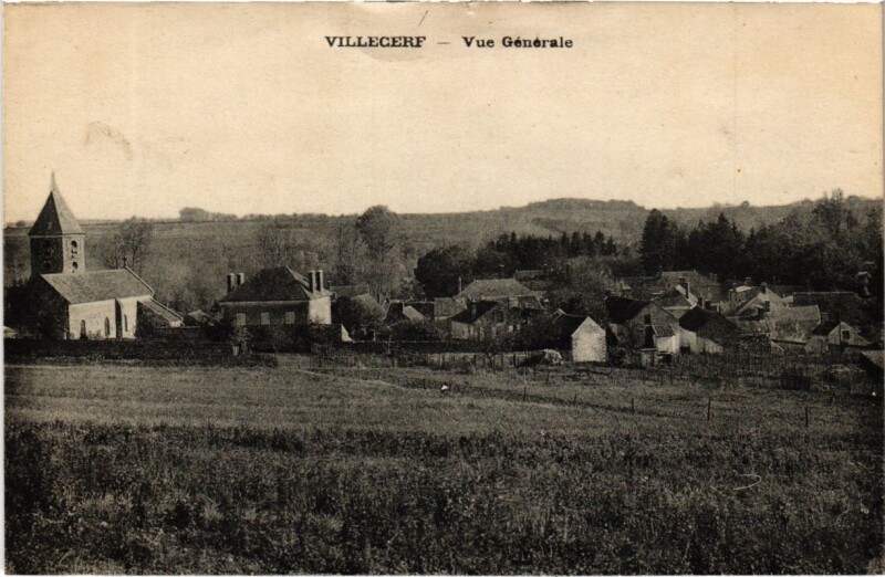 Carte postale ancienne Villecerf - Vue Generale à Villecerf