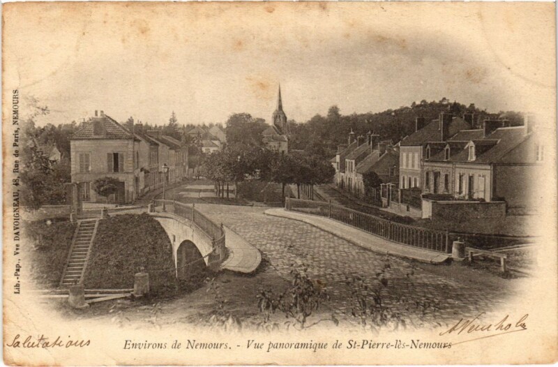 Carte postale ancienne Saint-Pierre-les-Nemours - Vue Panoramique - Env. de Nemours à Saint-Pierre-lès-Nemours