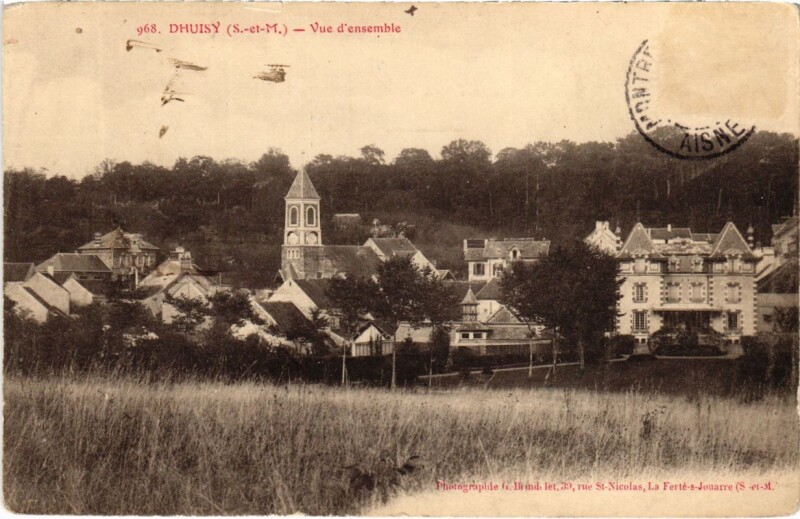Carte postale ancienne Dhuisy - Vue d'Ensemble à Dhuisy