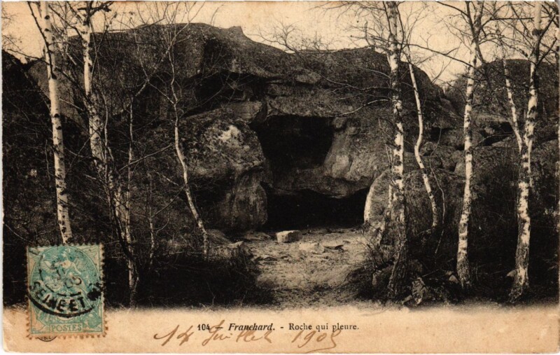 Carte postale ancienne Franchard - Roche Qui Pleure