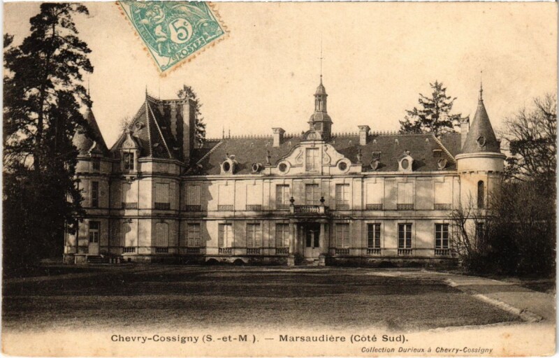 Carte postale ancienne Chevry-Cossigny - Marsaudiere - Cote Sud à Chevry-Cossigny
