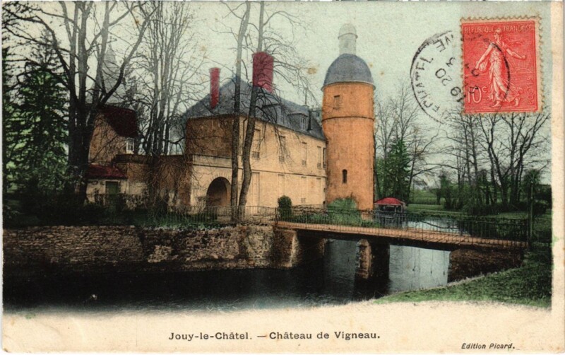 Carte postale ancienne Jouy-le-Chatel - Chateau de Vigneau à Jouy-le-Châtel