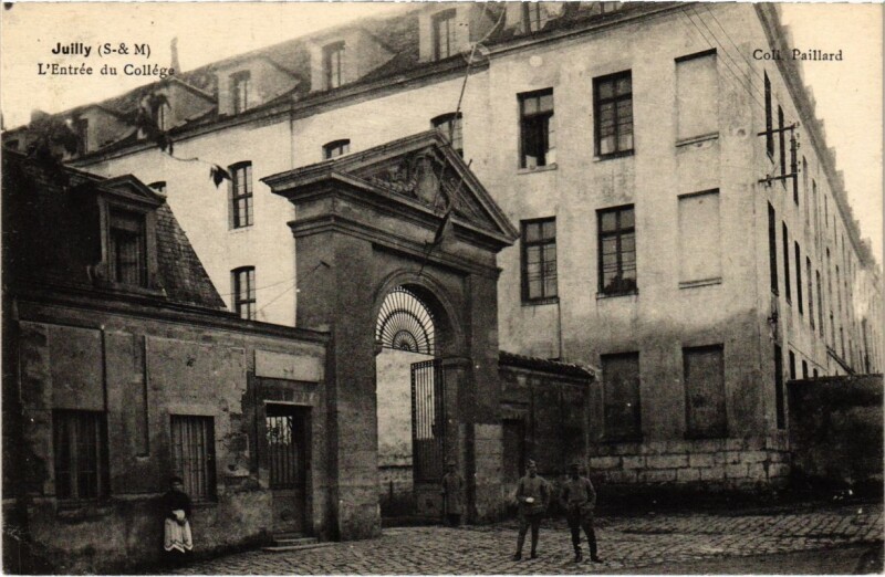 Carte postale ancienne Juilly - L'Entree du College à Juilly