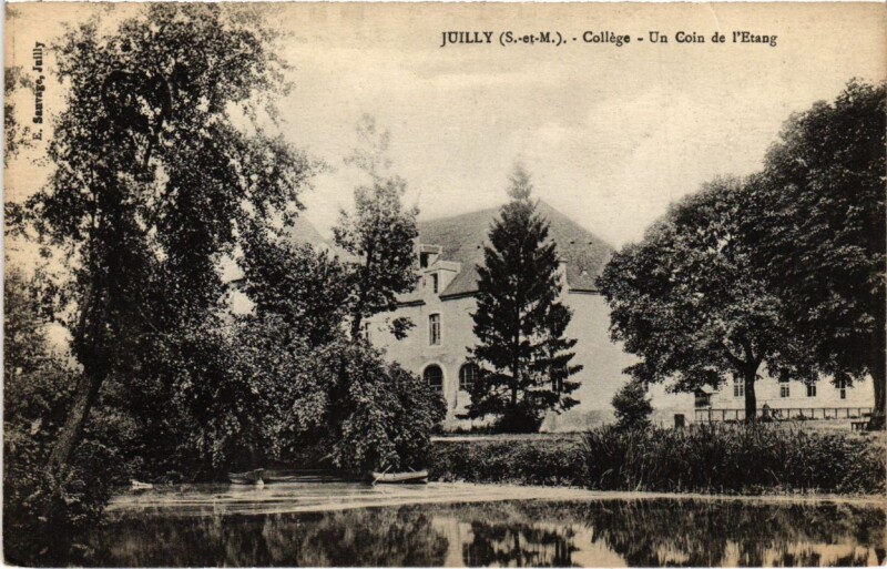 Carte postale ancienne Juilly - College - Un Coin de l'Etang à Juilly