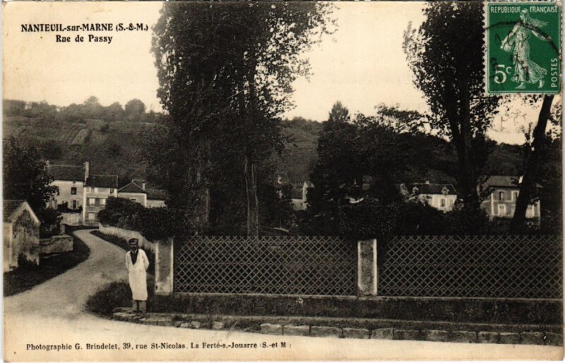 Carte postale ancienne Nanteuil-sur-Marne - Rue de Passy à Nanteuil-sur-Marne