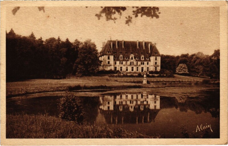 Carte postale ancienne Nanteau-sur-Lunain - Le Chateau à Nanteau-sur-Lunain