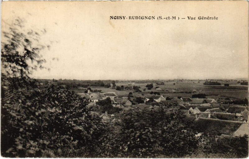 Carte postale ancienne Noisy-Rudignon - Vue Generale à Noisy-Rudignon
