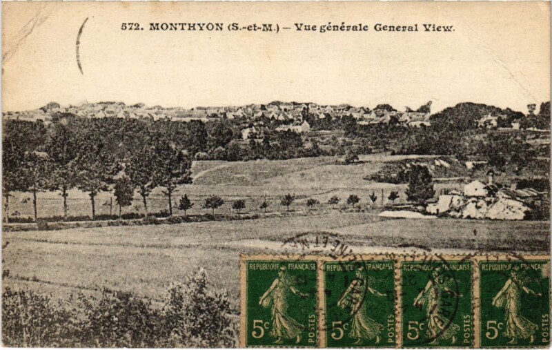 Carte postale ancienne Monthyon - Vue Generale à Monthyon