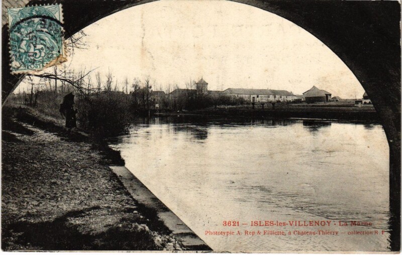 Carte postale ancienne Isles-les-Villenoy - La Marne à Isles-lès-Villenoy