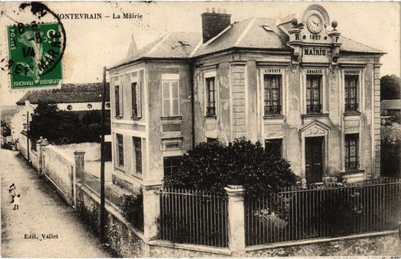 Carte postale ancienne Montevrain - La Mairie à Montévrain