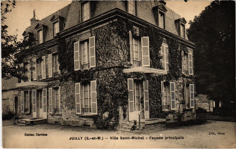 Carte postale ancienne Juilly - Villa Saint-Michel - Facade Principale à Juilly