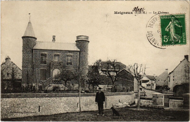 Carte postale ancienne Meigneux - Le Chateau à Meigneux