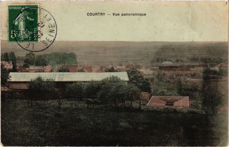 Carte postale ancienne Courtry - Vue Panoramique à Courtry