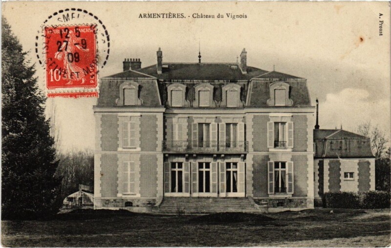 Carte postale ancienne Armentieres - Chateau du Vignois