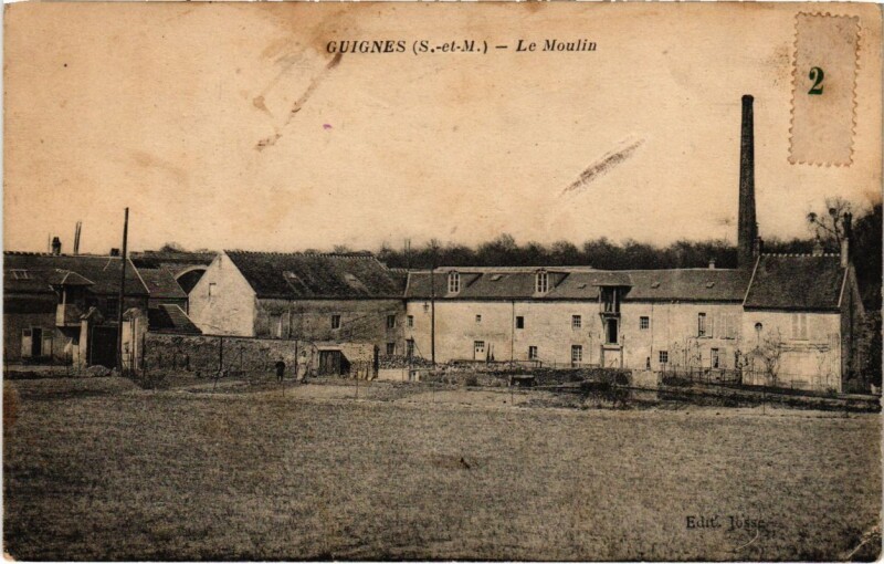 Carte postale ancienne Guignes - Le Moulin à Guignes