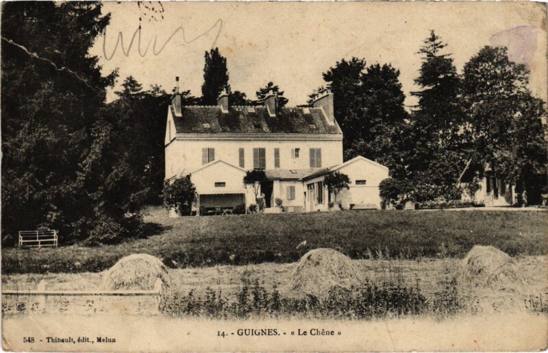 Carte postale ancienne Guignes - Le Chene à Guignes