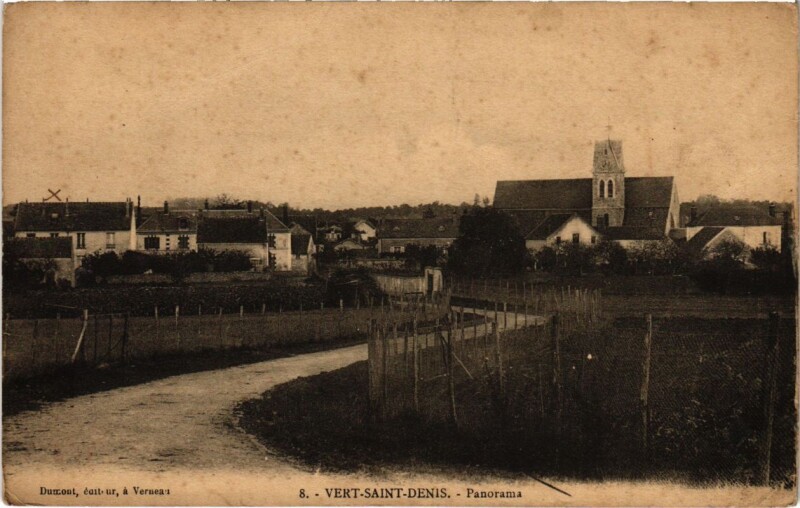 Carte postale ancienne Vert-Saint-Denis - Panorama à Vert-Saint-Denis