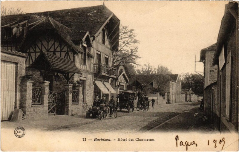 Carte postale ancienne Barbizon - Hotel des Charmettes à Barbizon