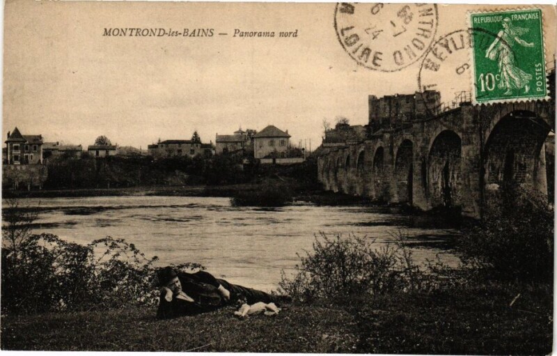 Carte postale ancienne Montrond-les-Bains - Panorama nord à Montrond-les-Bains