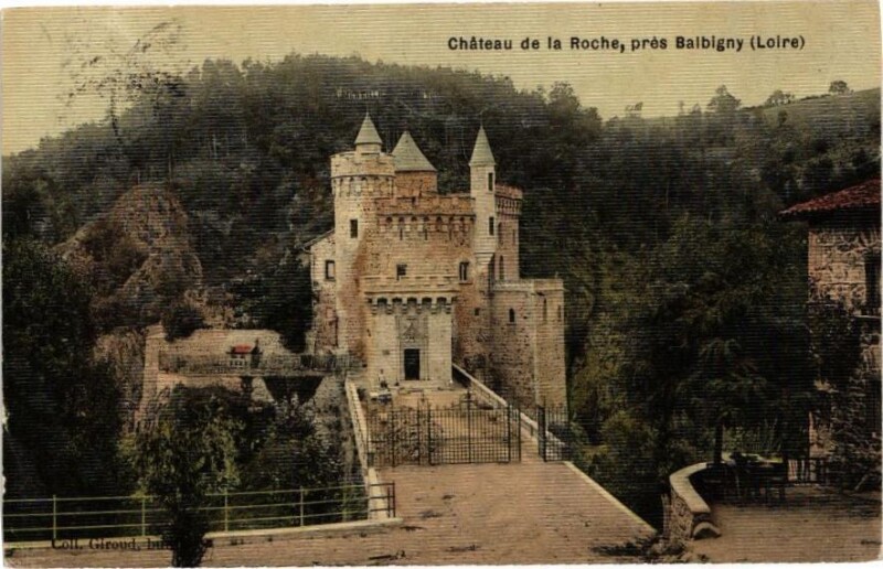 Carte postale ancienne Chateau de la Roche prés Balbigny à Balbigny