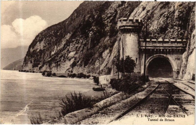 Carte postale ancienne Tunnel de Brison à Brison-Saint-Innocent