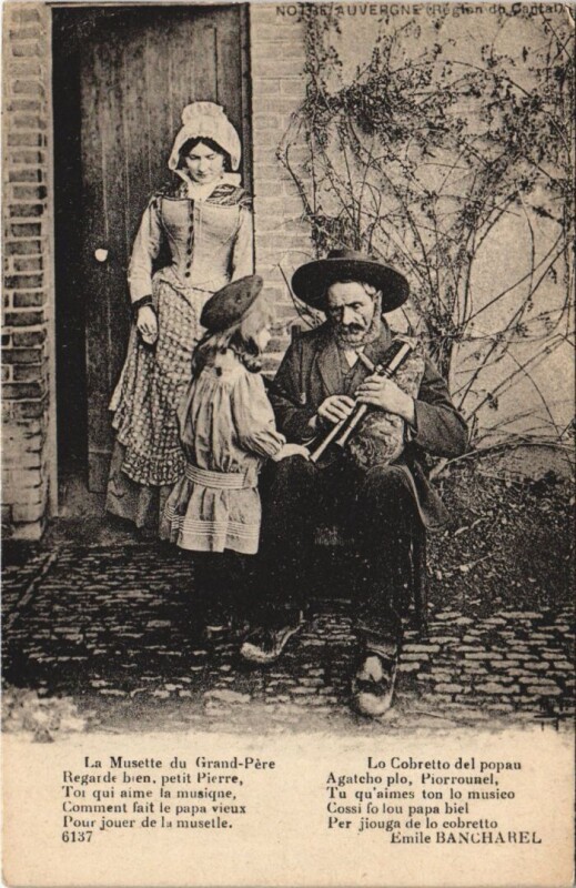 Carte postale ancienne La Musette du Grand-Pere