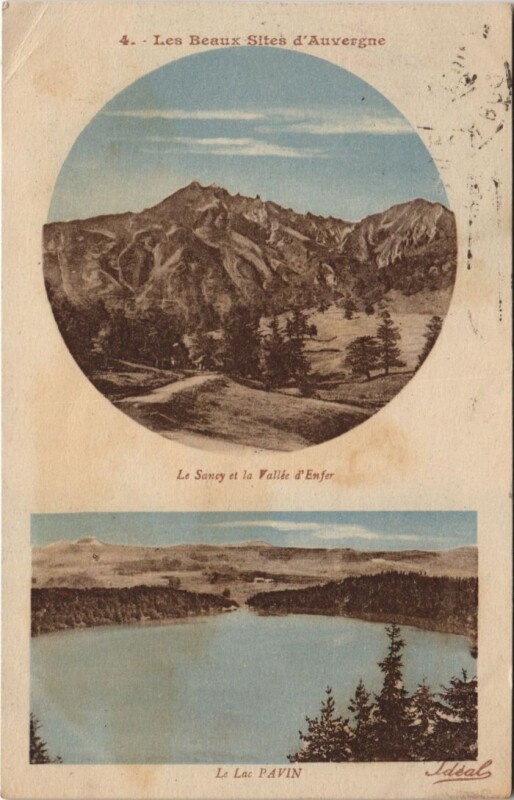 Carte postale ancienne Le Sancy et la Vallee d'Enfer - Le Lac Pavin