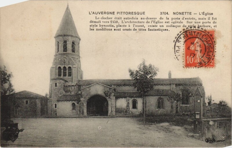 Carte postale ancienne Nonette L'Eglise