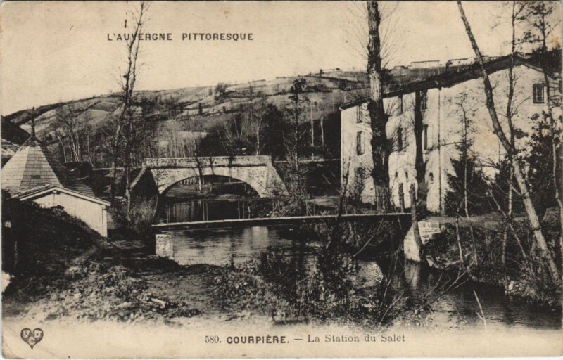 Carte postale ancienne Courpiere La Station du Salet