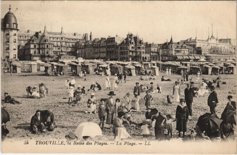 Carte postale ancienne Trouville La Plage