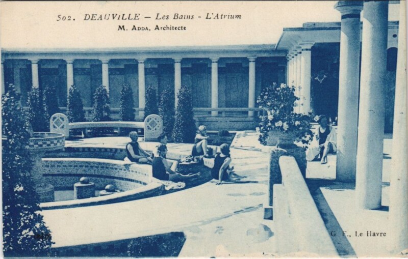 Carte postale ancienne Deauville Les Bains - L'Atruim à Deauville
