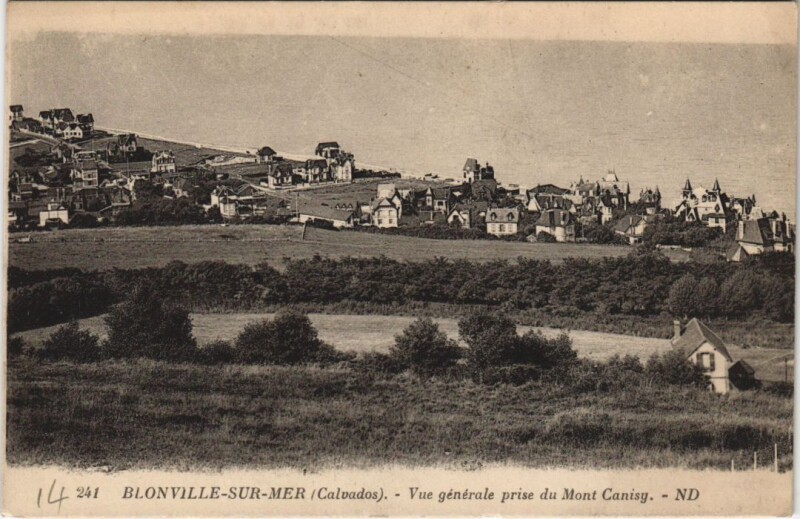Carte postale ancienne Blonville-sur-Mer Vue Generale à Blonville-sur-Mer