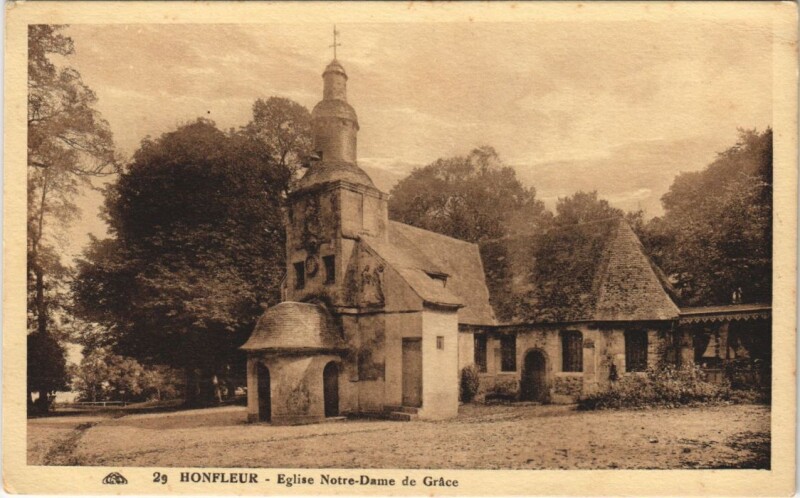 Carte postale ancienne Honfleur Eglise Notre-Dame de Grace à Honfleur