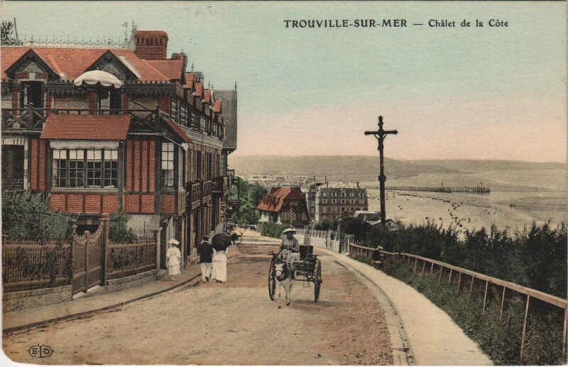 Carte postale ancienne Trouville Chalet de la Cote