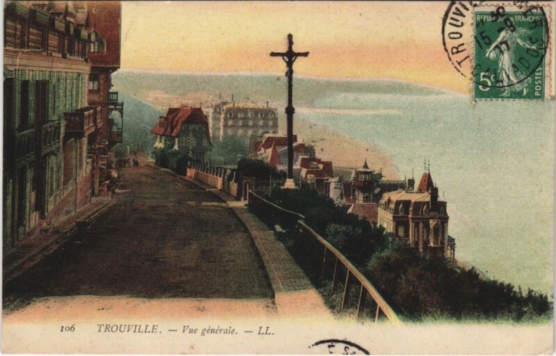 Carte postale ancienne Trouville Vue Generale