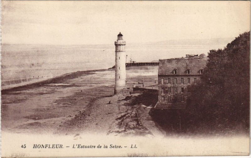 Carte postale ancienne Honfleur L'Estuaire de la Seine à Honfleur