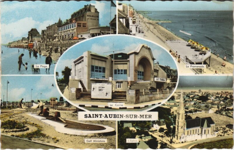 Carte postale ancienne Saint-Aubin Scenes
