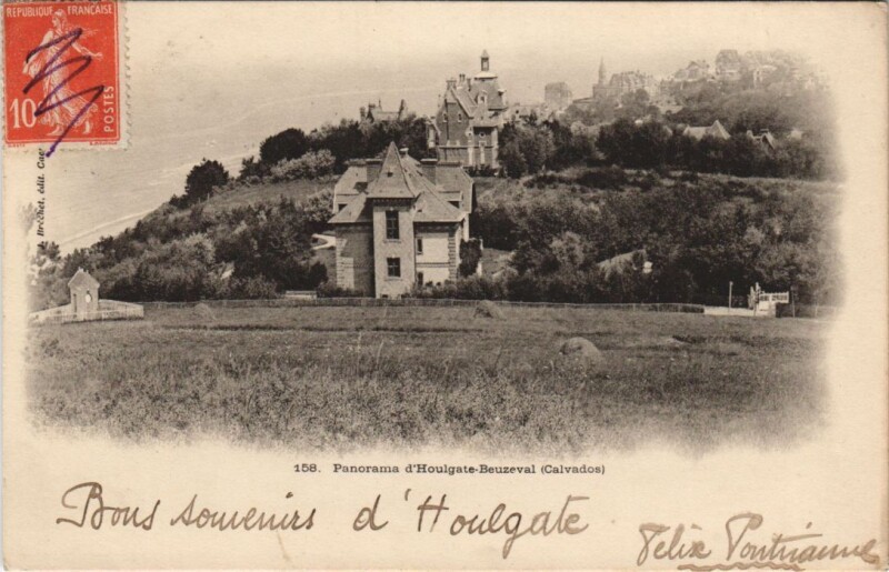 Carte postale ancienne Houlgate Houlgate-Beuzeval - Panorama à Houlgate