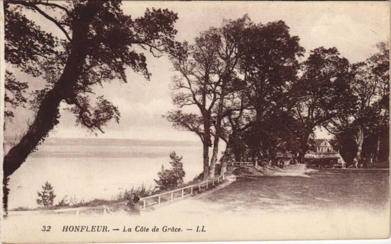 Carte postale ancienne Honfleur La Cote de Grace à Honfleur