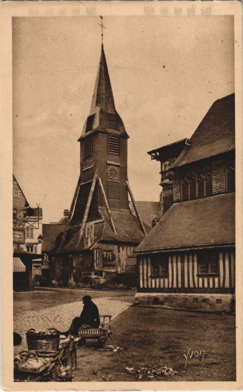 Carte postale ancienne Honfleur L'Eglise Sainte-Catherine à Honfleur