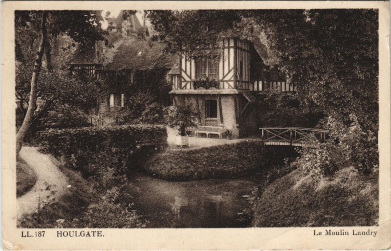 Carte postale ancienne Houlgate Le Moulin Landry à Houlgate